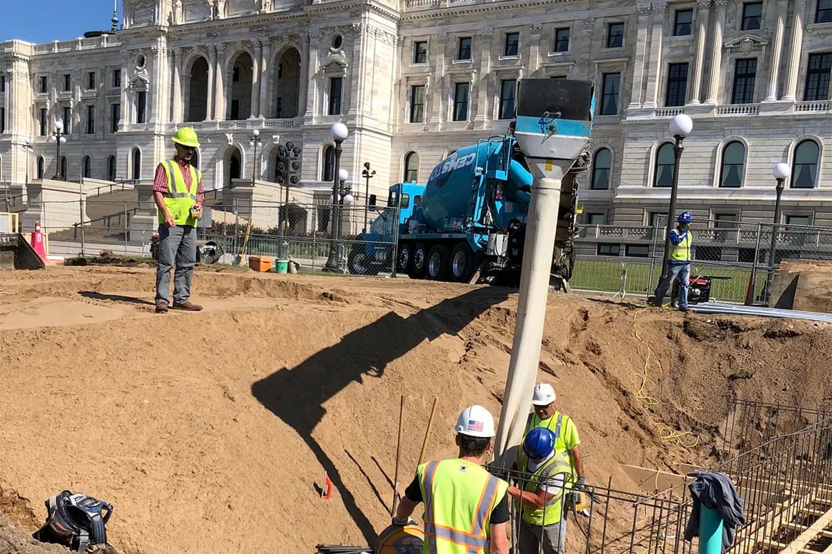TBG Contracting municipal capitol grounds foundation work