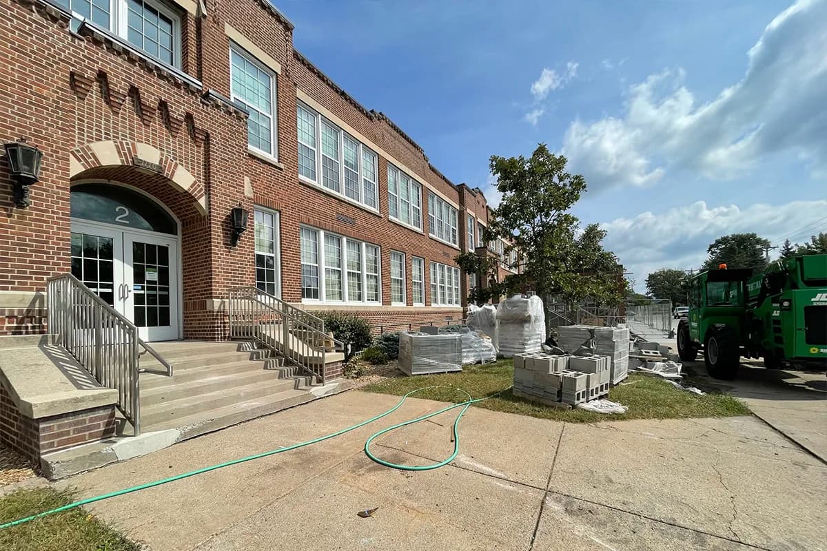 TBG Contracting school building masonry renovation